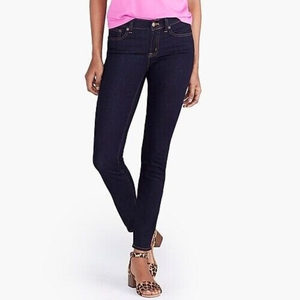 J Crew Women's 8" midrise skinny jean in rinse wash C9176 Size 28 $79
